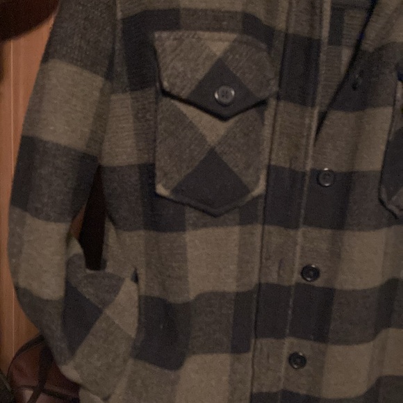 RDI Shirt/Jacket, green/black plaid size smalll - Picture 2 of 5